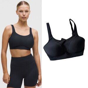 Lululemon Run Times Bra High Support Black Sport Gym 34DD